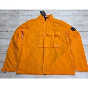 Sz Small Men MARSHALL ARTIST Modern Tailoring Orange Black Jacket BC3MN587
